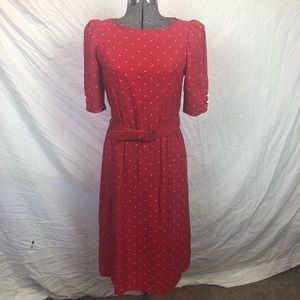 Vintage 80’s Red Polka Dot Dress